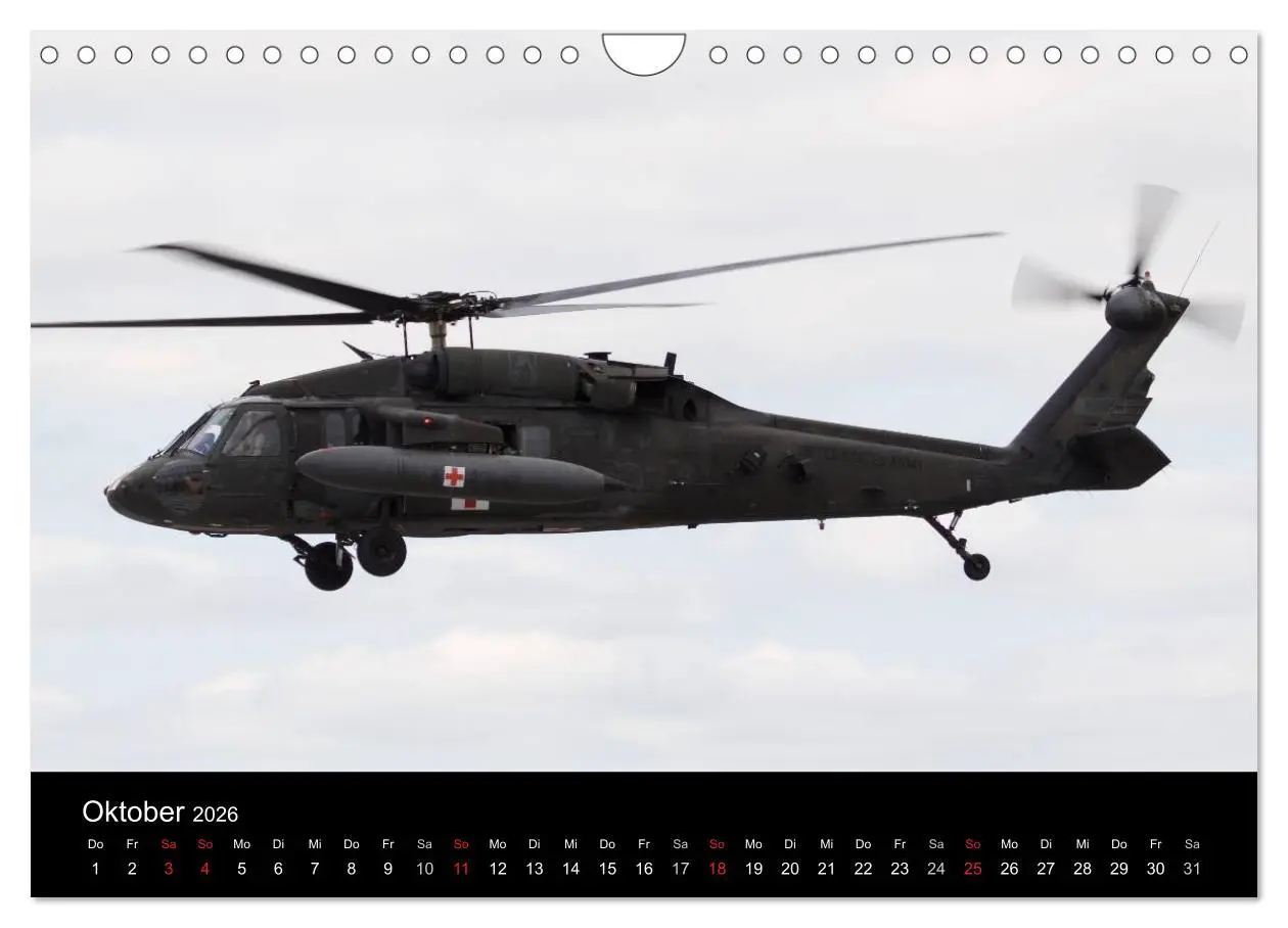 Bild: 9783457951293 | Militärhubschrauber (Wandkalender 2026 DIN A4 quer), CALVENDO...