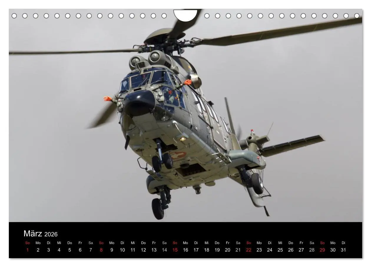 Bild: 9783457951293 | Militärhubschrauber (Wandkalender 2026 DIN A4 quer), CALVENDO...