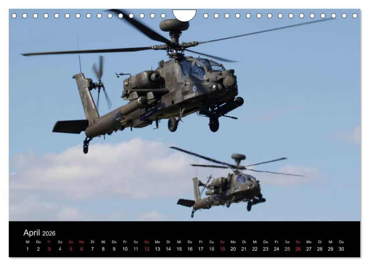Bild: 9783457951293 | Militärhubschrauber (Wandkalender 2026 DIN A4 quer), CALVENDO...