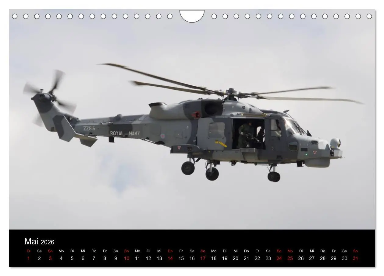 Bild: 9783457951293 | Militärhubschrauber (Wandkalender 2026 DIN A4 quer), CALVENDO...