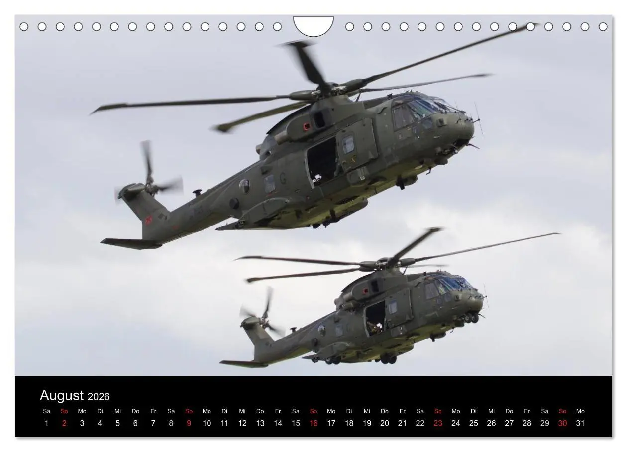 Bild: 9783457951293 | Militärhubschrauber (Wandkalender 2026 DIN A4 quer), CALVENDO...