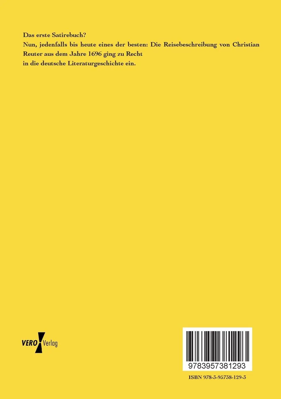 Rückseite: 9783957381293 | Schelmuffskys wahrhaftige, kuriöse und sehr gefährliche...