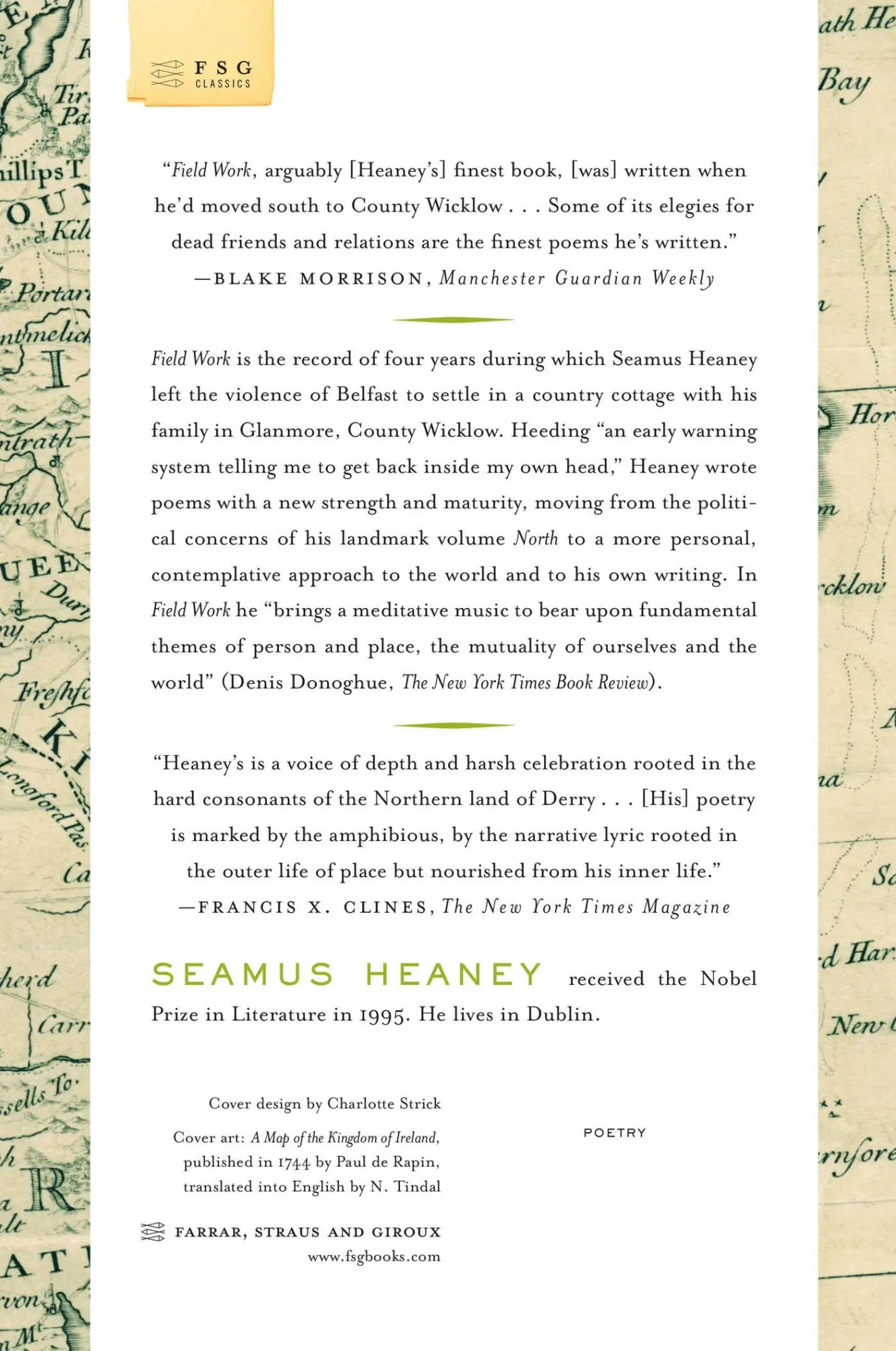 Rückseite: 9780374531393 | Field Work | Poems | Seamus Heaney | Taschenbuch | Englisch | 2009