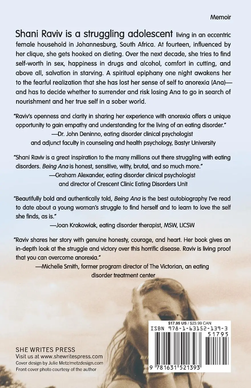 Rückseite: 9781631521393 | Being Ana | A Memoir of Anorexia Nervosa | Shani Raviv | Taschenbuch
