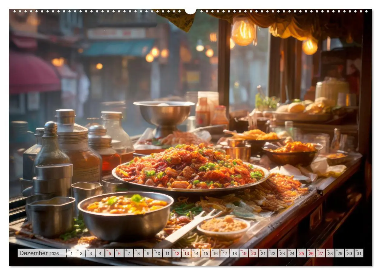 Bild: 9783457491393 | STREET FOOD Genuss International (Wandkalender 2026 DIN A2 quer),...