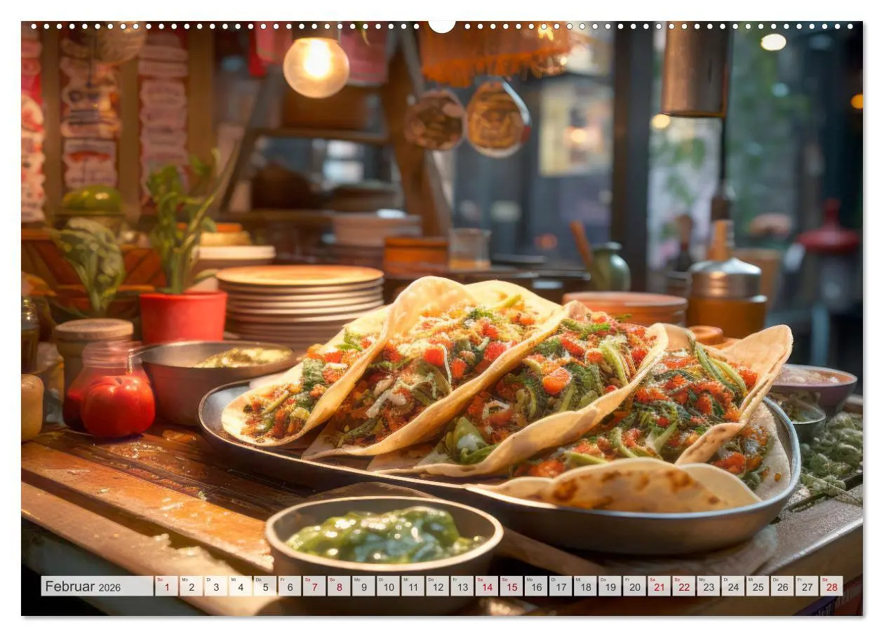 Bild: 9783457491393 | STREET FOOD Genuss International (Wandkalender 2026 DIN A2 quer),...