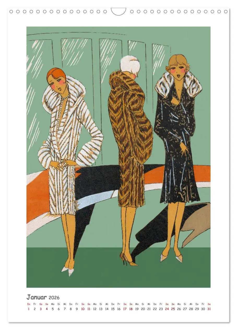 Bild: 9783457941393 | Paris Fashion Art déco (Wandkalender 2026 DIN A3 hoch), CALVENDO...