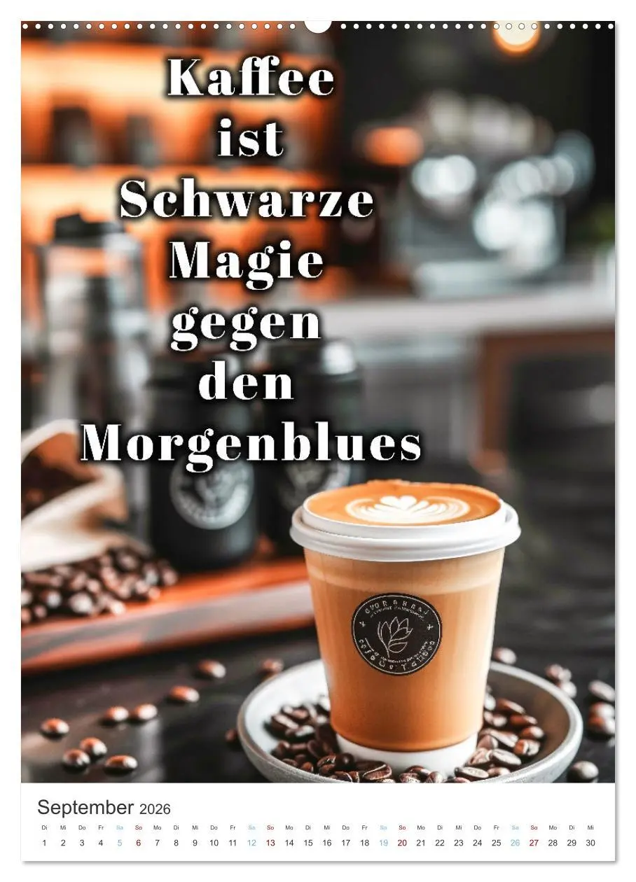 Bild: 9783516271393 | Kaffeegenuss für die Seele (Wandkalender 2026 DIN A2 hoch),...