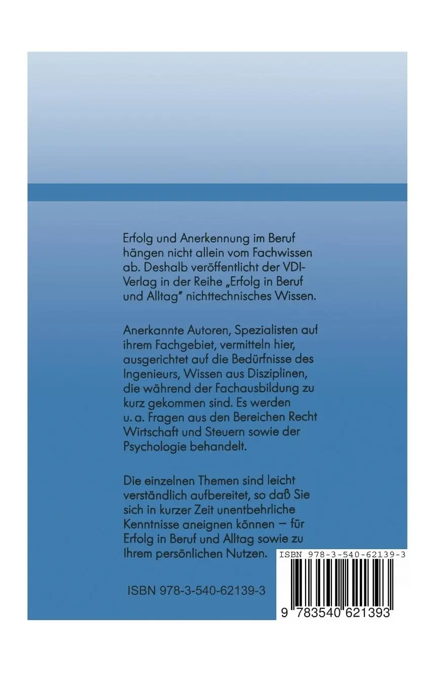 Rückseite: 9783540621393 | Rhetorik für den Ingenieur | Gerd Ammelburg | Taschenbuch | xi | 1992