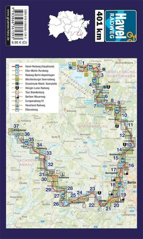 Bild: 9783866361393 | Havel-Radweg | Axel von Blomberg (u. a.) | Taschenbuch | Radfernwege
