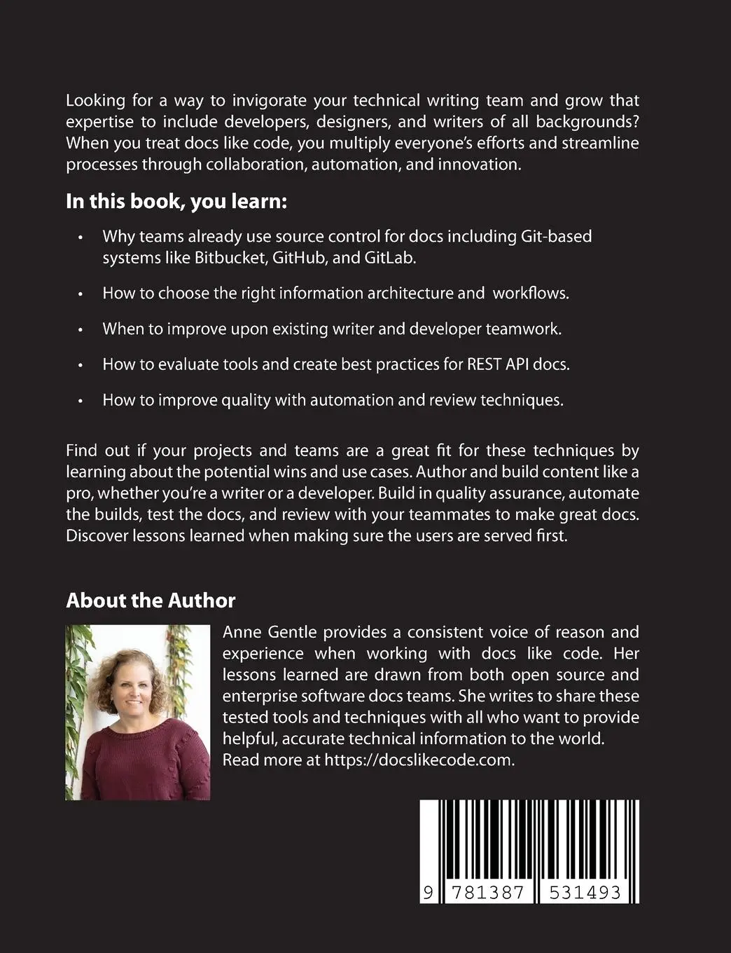 Rückseite: 9781387531493 | Docs Like Code | Anne Gentle | Taschenbuch | Englisch | 2022
