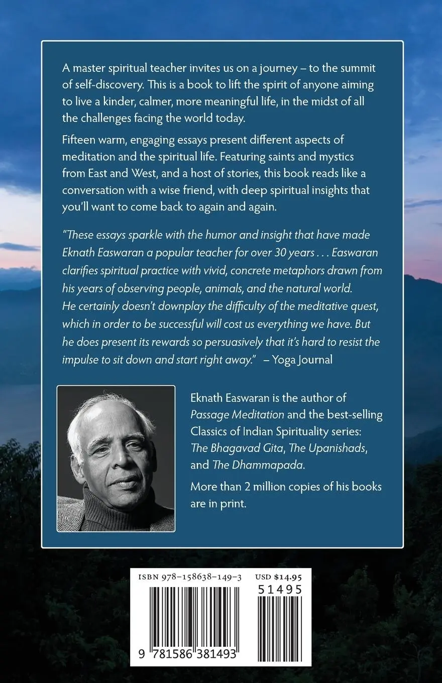 Rückseite: 9781586381493 | Climbing the Blue Mountain | Eknath Easwaran | Taschenbuch | Englisch