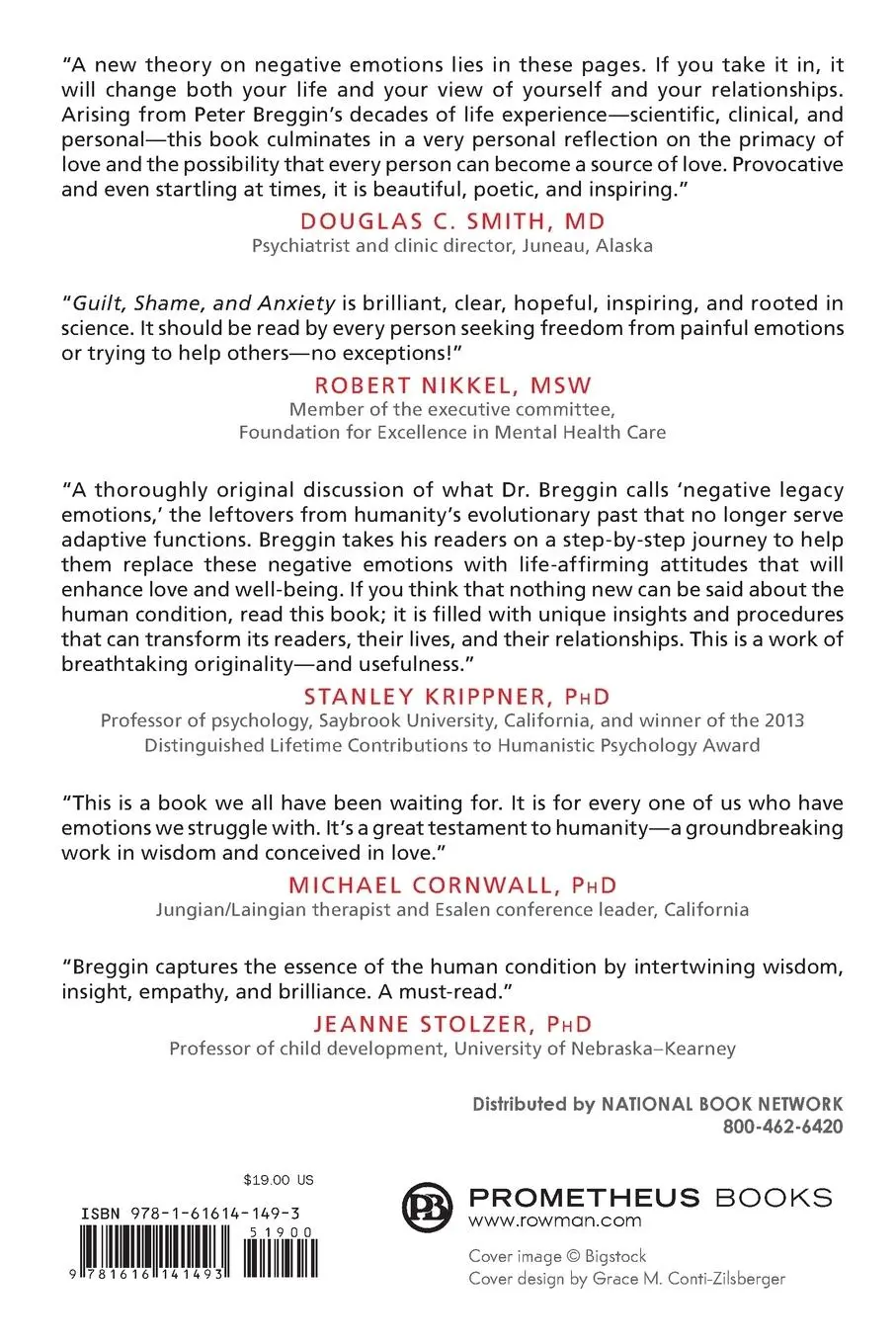 Rückseite: 9781616141493 | Guilt, Shame, and Anxiety | Md Peter R. Breggin | Taschenbuch | 2014