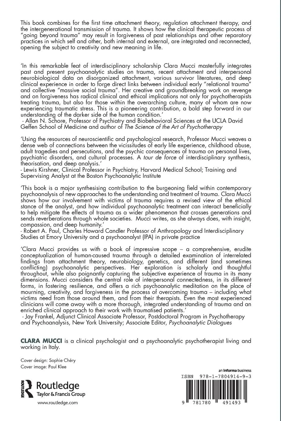 Rückseite: 9781780491493 | Beyond Individual and Collective Trauma | Clara Mucci | Taschenbuch