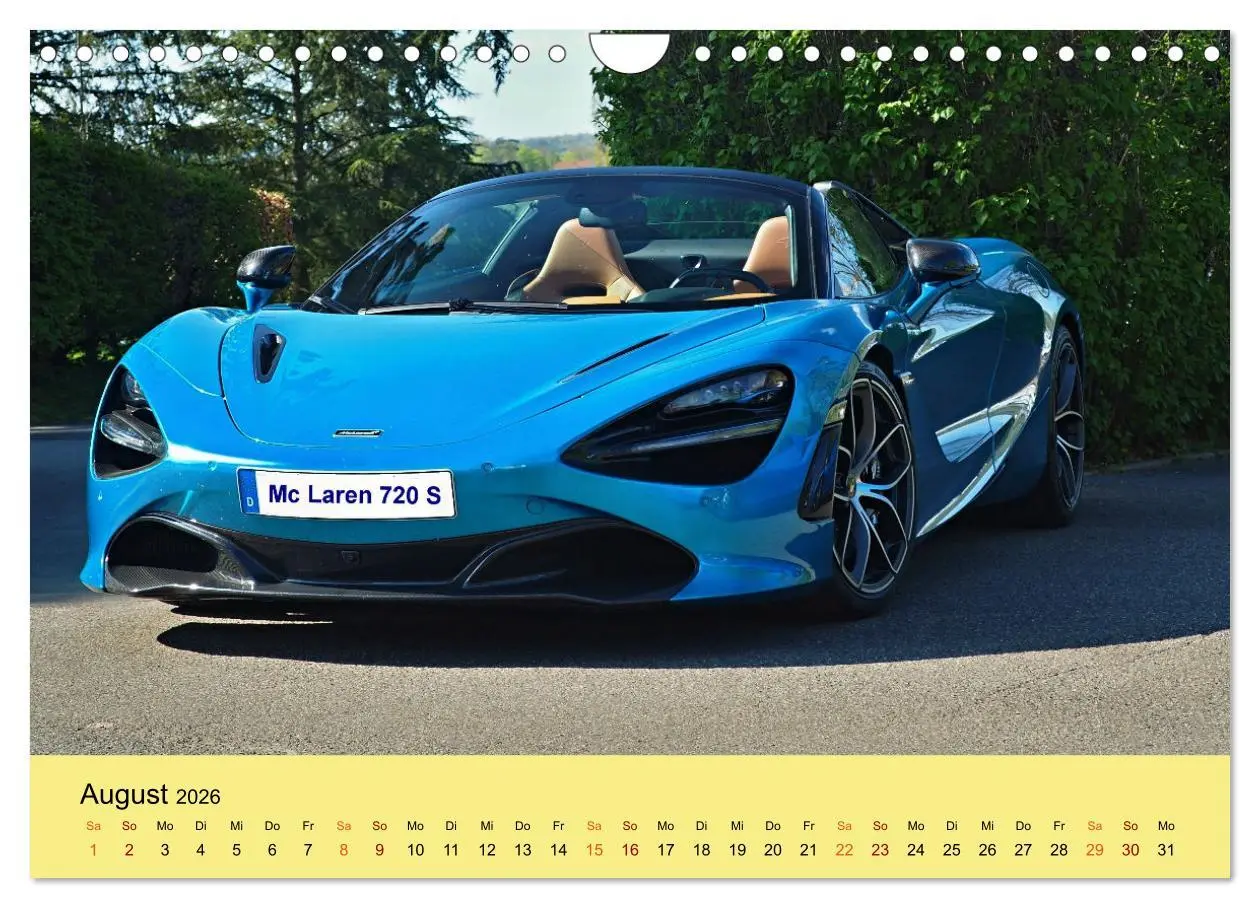 Bild: 9783457311493 | Supersportler mit viel PS (Wandkalender 2026 DIN A4 quer), CALVENDO...