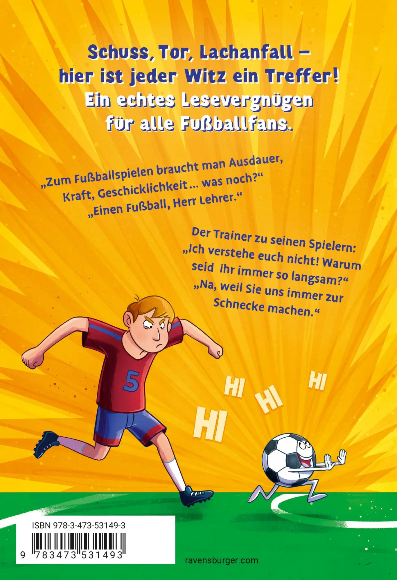 Rückseite: 9783473531493 | Auf den Rasen, fertig, los! Die besten Fußballwitze | Thao Tran | Buch