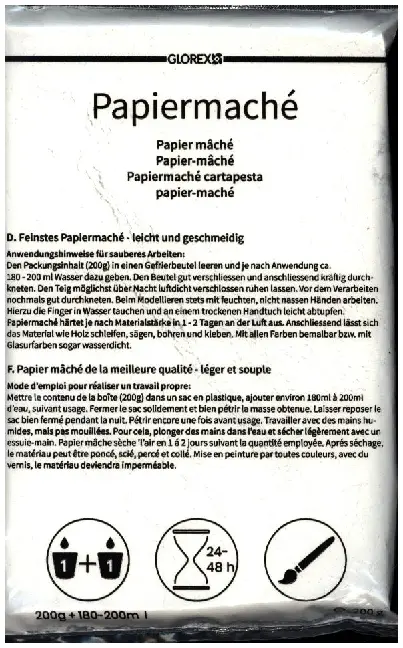 Papiermaché pulverförmig