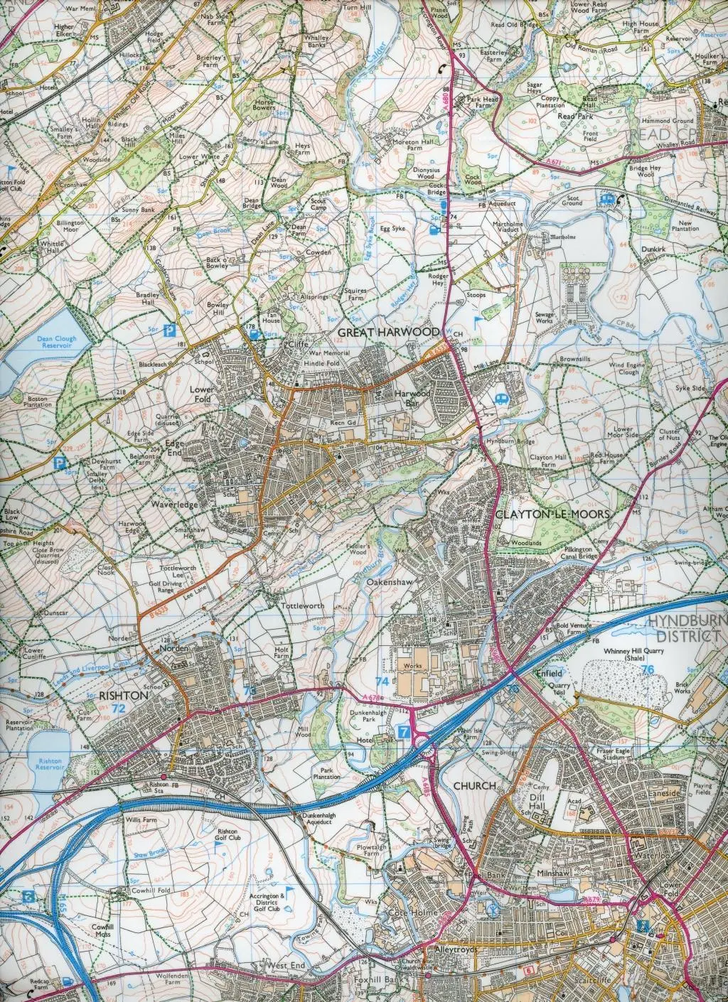 Bild: 9780319471593 | West Pennine Moors - Blackburn, Darwen and Accrington | Survey | 2015