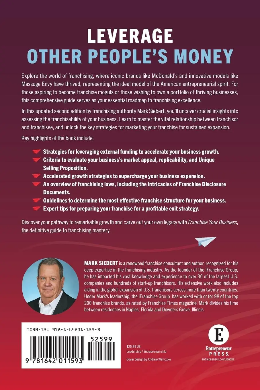 Rückseite: 9781642011593 | Franchise Your Business | Mark Siebert | Taschenbuch | Englisch | 2024