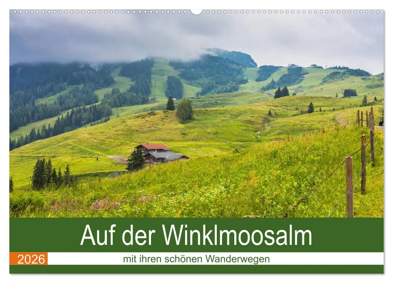 Cover: 9783457781593 | Auf der Winklmoosalm (Wandkalender 2026 DIN A2 quer), CALVENDO...