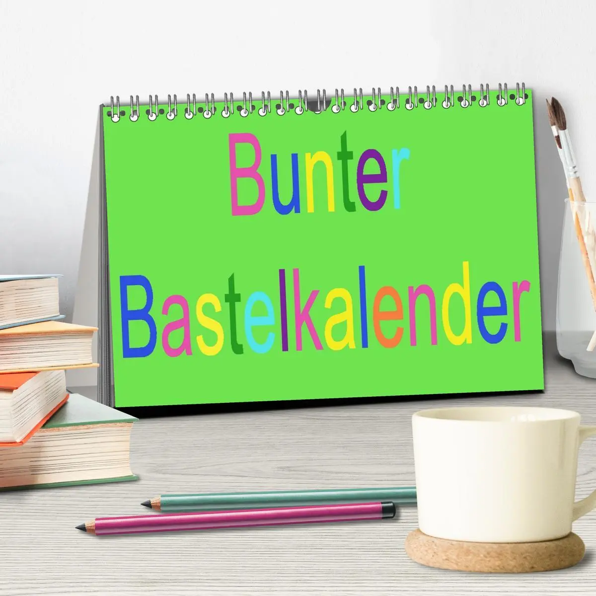 Bild: 9783516011593 | Bunter Bastelkalender (Tischkalender 2026 DIN A5 quer), CALVENDO...