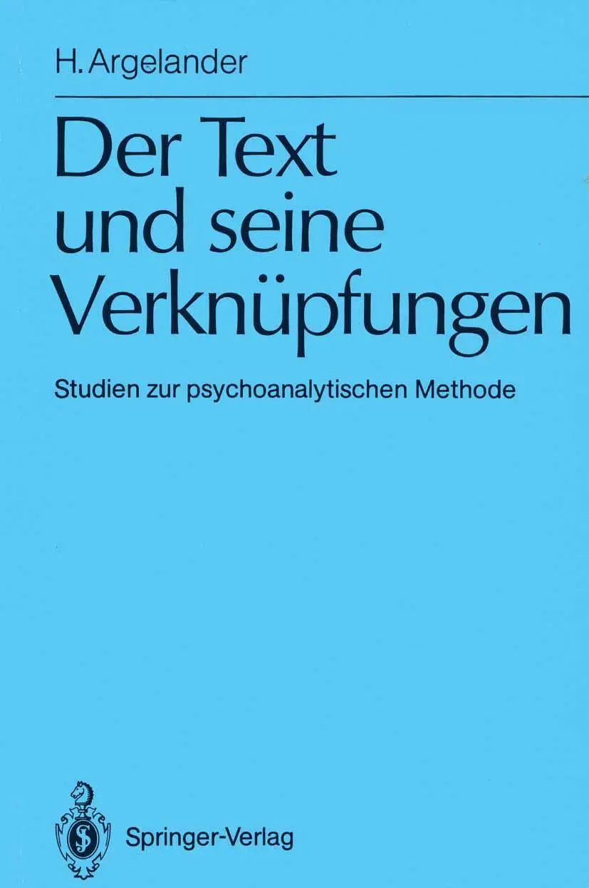 Cover: 9783540531593 | Der Text und seine Verknüpfungen | Hermann Argelander | Taschenbuch