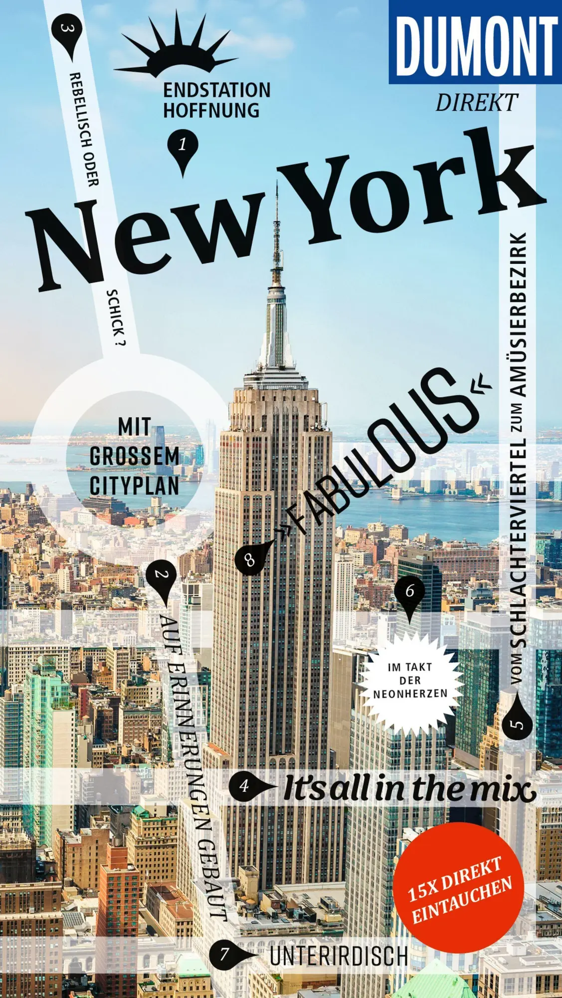 Cover: 9783616001593 | DUMONT direkt Reiseführer New York | Mit großem Cityplan | Moll | Buch