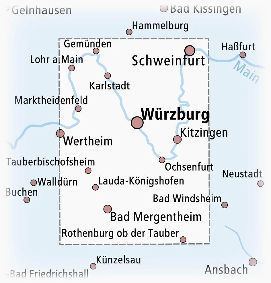 Bild: 9783747301593 | Fränkisches Weinland - Liebliches Taubertal | (Land-)Karte | Radkarte