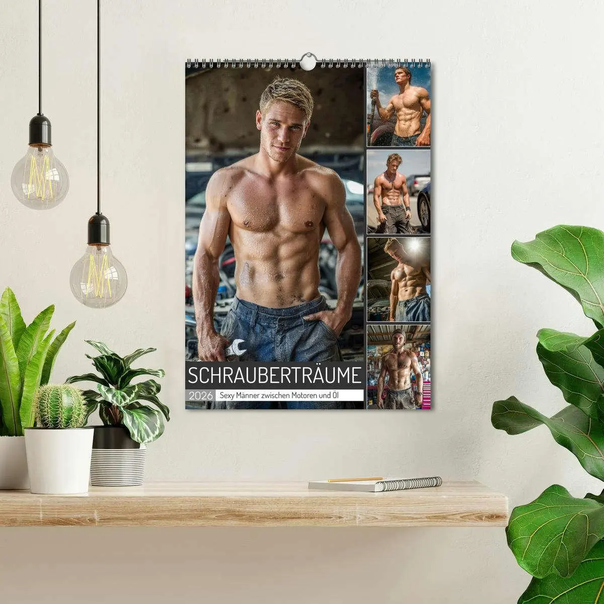 Bild: 9783516621693 | Schrauberträume - Sexy Männer zwischen Motoren und Öl (Wandkalender...