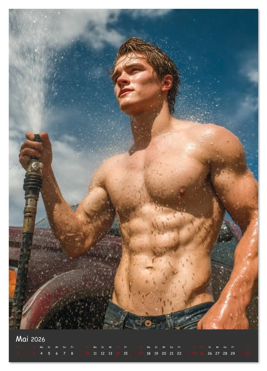 Bild: 9783516621693 | Schrauberträume - Sexy Männer zwischen Motoren und Öl (Wandkalender...
