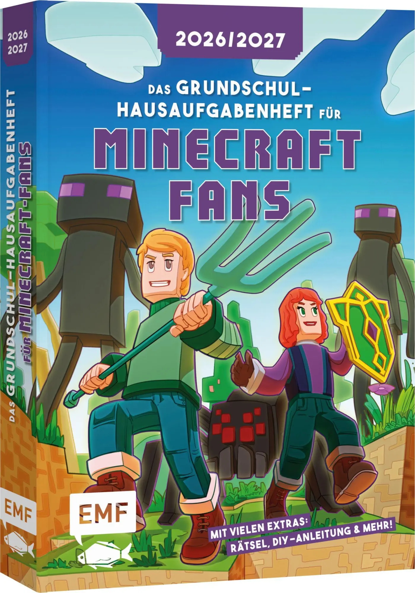 Cover: 9783745931693 | Das Grundschul-Hausaufgabenheft für Minecraft-Fans 2026/2027 | Buch