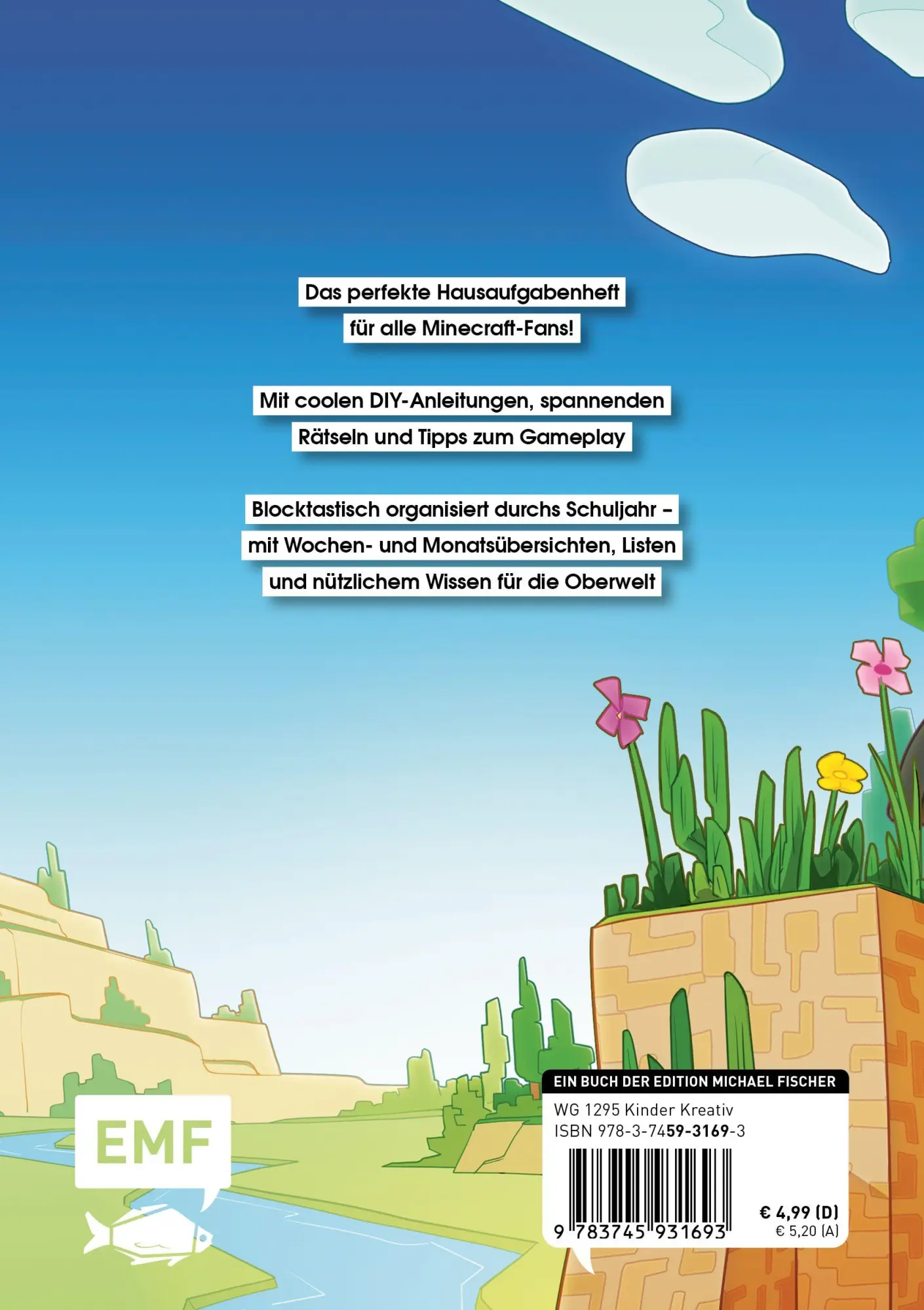 Bild: 9783745931693 | Das Grundschul-Hausaufgabenheft für Minecraft-Fans 2026/2027 | Buch