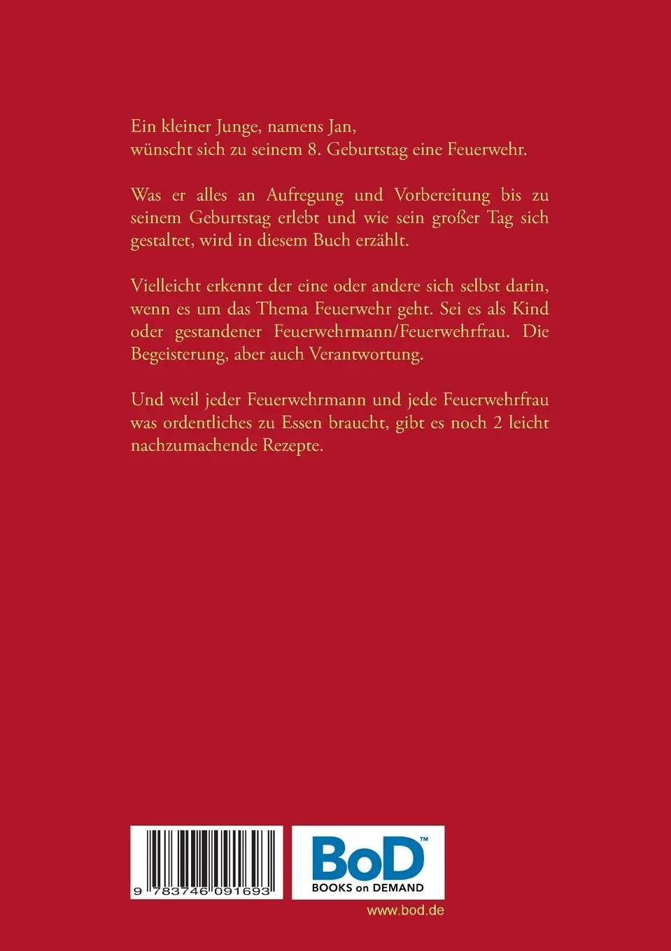 Rückseite: 9783746091693 | Ich wünsche mir nur eine Feuerwehr | Silke Rosenberg | Taschenbuch