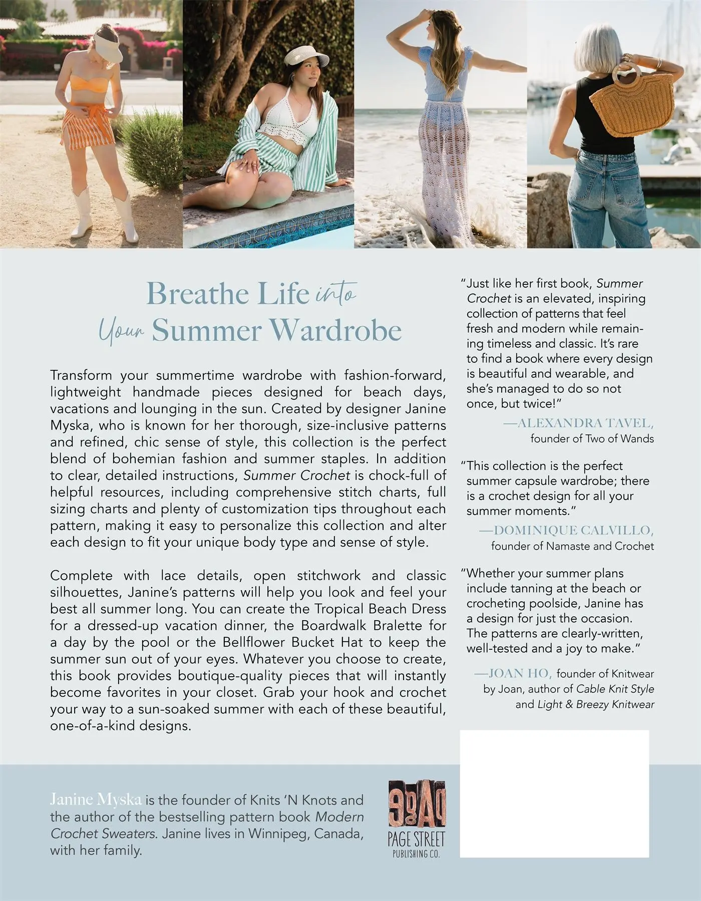 Rückseite: 9798890031693 | Summer Crochet | Janine Myska | Taschenbuch | Englisch | 2025