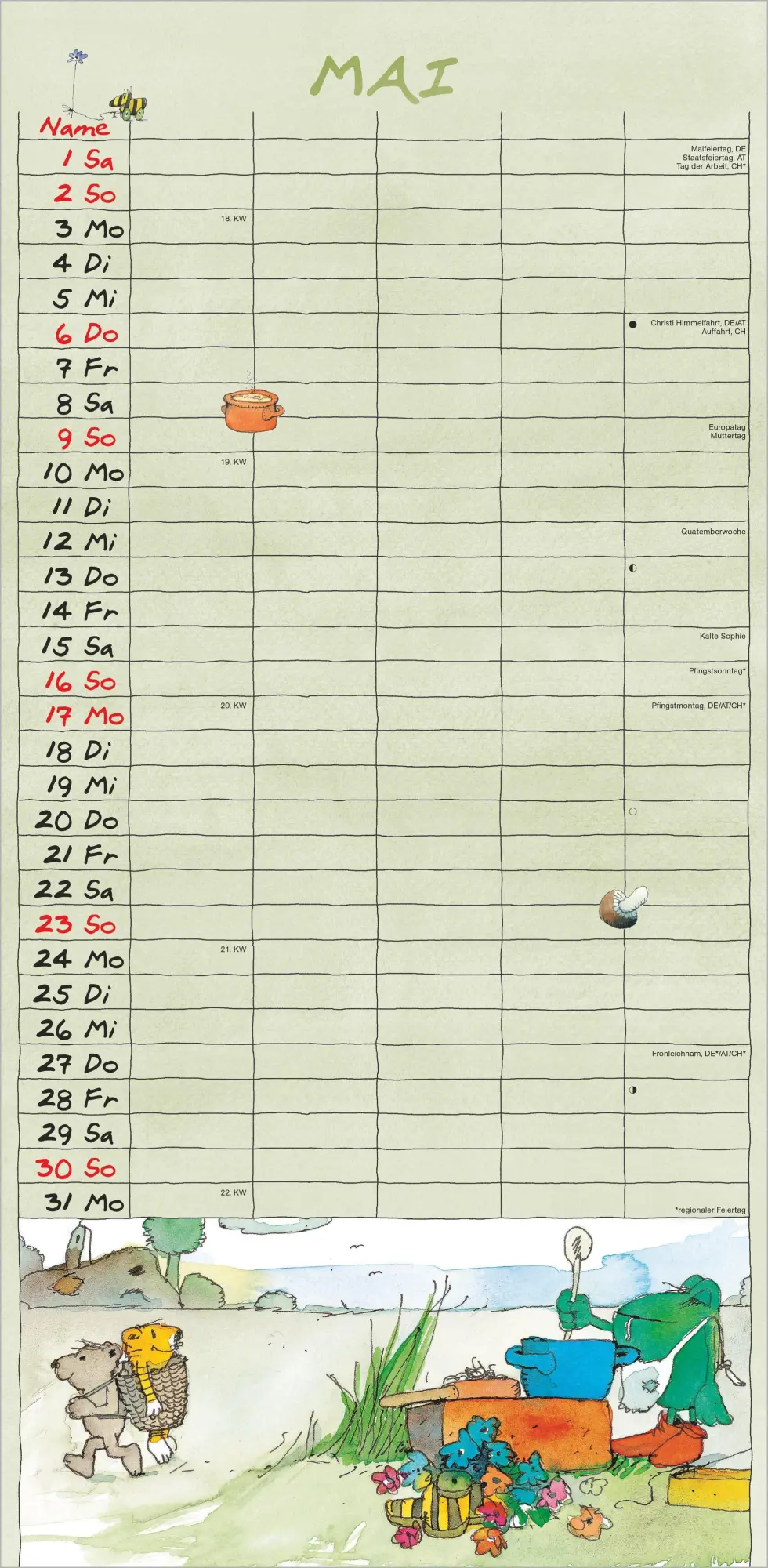 Bild: 4069095011793 | Janosch Familienplaner 2027 | Neumann Verlage GmbH &amp; Co KG | Kalender