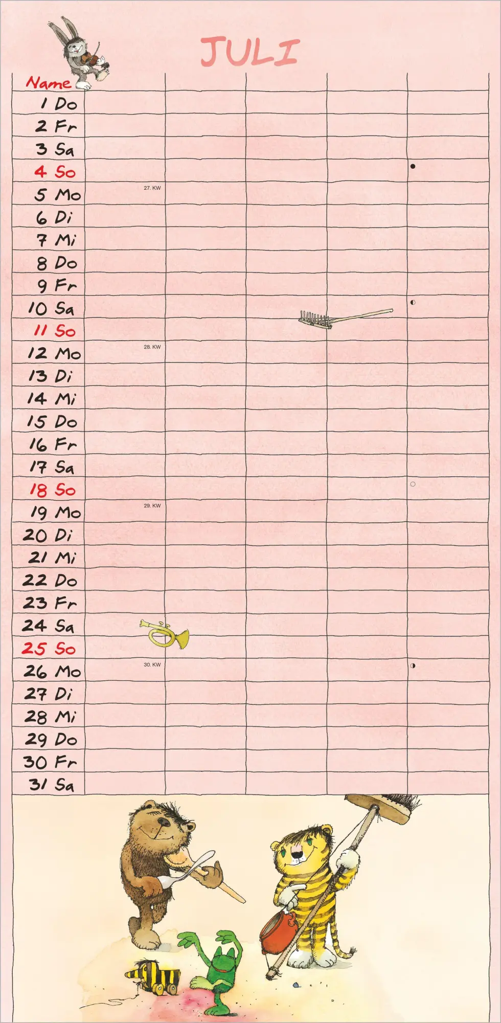 Bild: 4069095011793 | Janosch Familienplaner 2027 | Neumann Verlage GmbH &amp; Co KG | Kalender