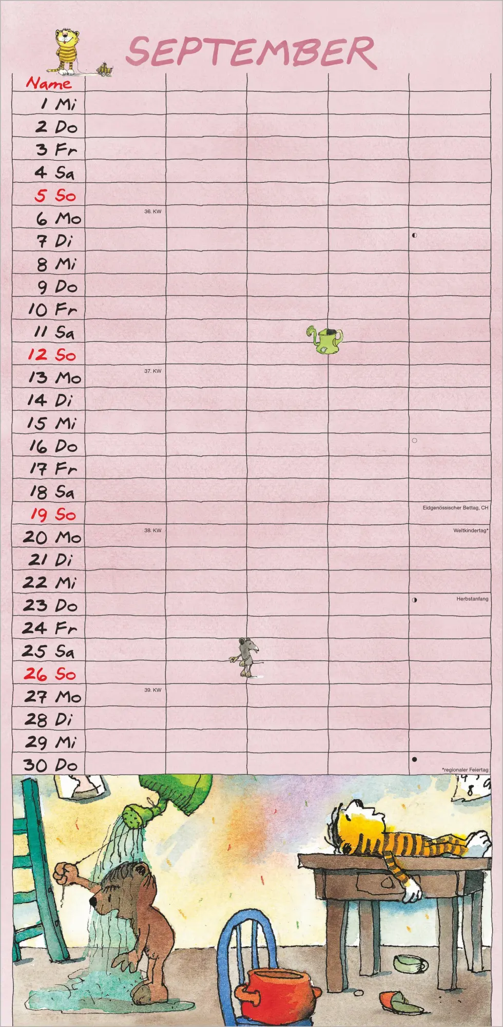 Bild: 4069095011793 | Janosch Familienplaner 2027 | Neumann Verlage GmbH &amp; Co KG | Kalender