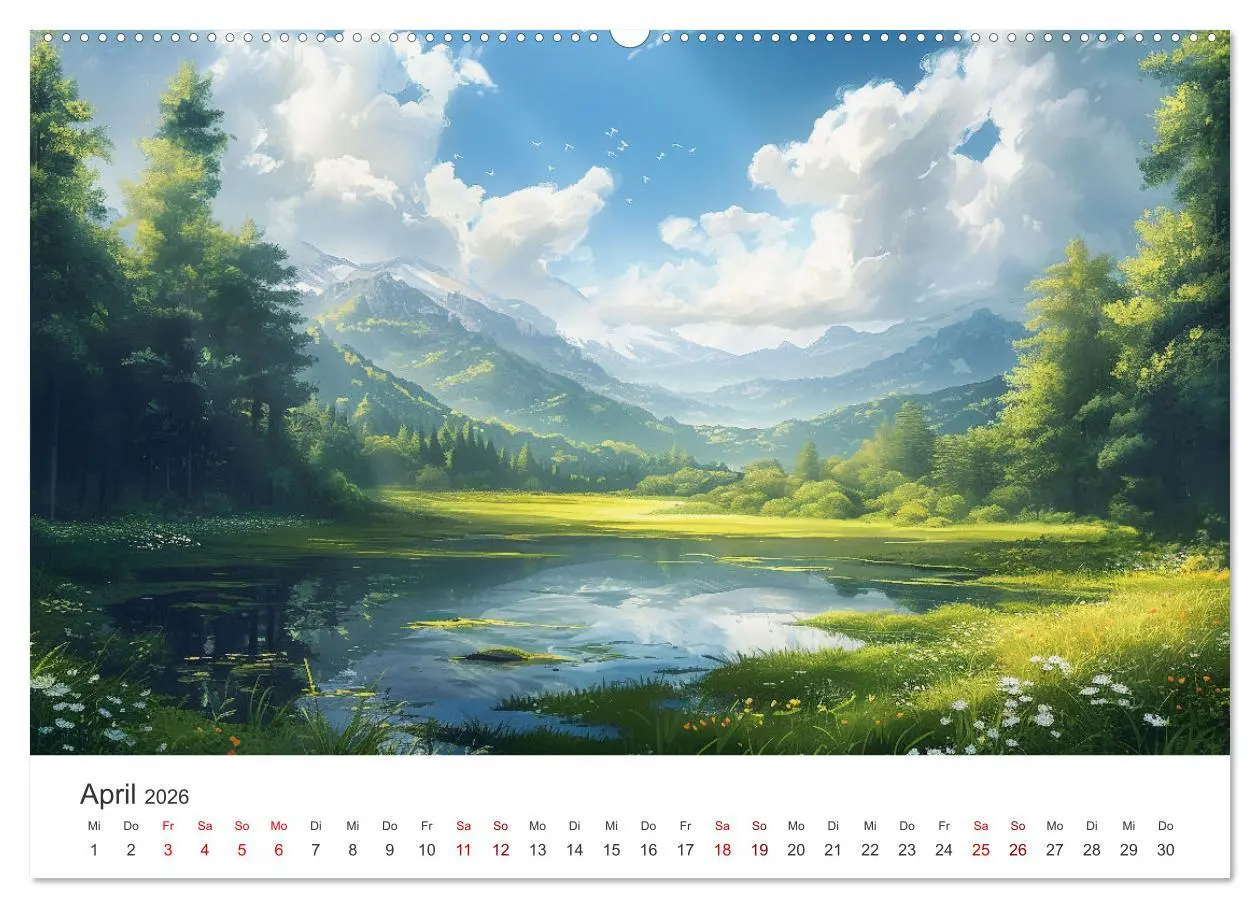 Bild: 9783457451793 | Anime - Welten: Eine Reise durch verträumte Welten (Wandkalender...