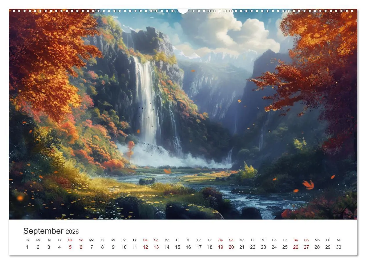 Bild: 9783457451793 | Anime - Welten: Eine Reise durch verträumte Welten (Wandkalender...