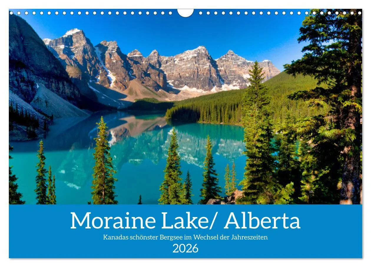 Cover: 9783457521793 | Moraine Lake, Alberta/ Kanada (Wandkalender 2026 DIN A3 quer),...
