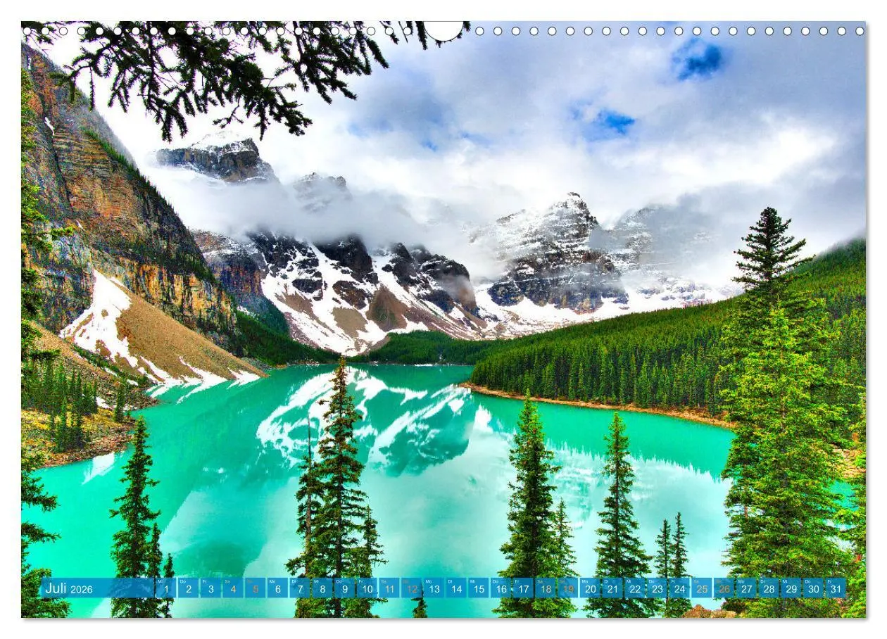 Bild: 9783457521793 | Moraine Lake, Alberta/ Kanada (Wandkalender 2026 DIN A3 quer),...