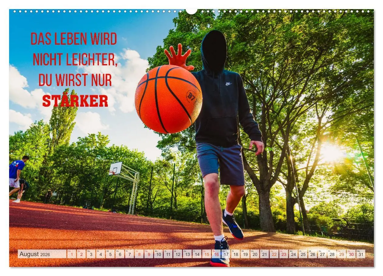 Bild: 9783457691793 | Positive Sprüche - Motivation und Basketball (Wandkalender 2026 DIN...