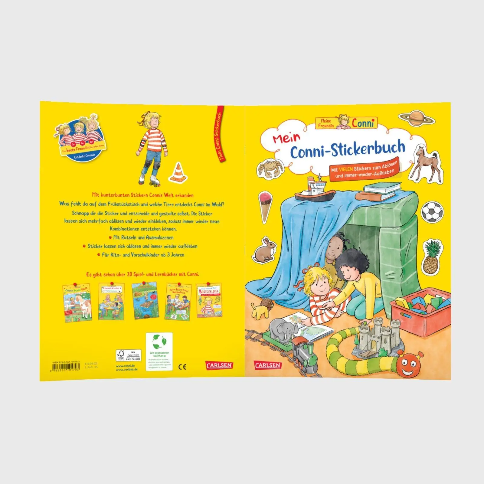 Bild: 9783551191793 | Conni Gelbe Reihe (Beschäftigungsbuch): Mein Conni-Stickerbuch | 24 S.