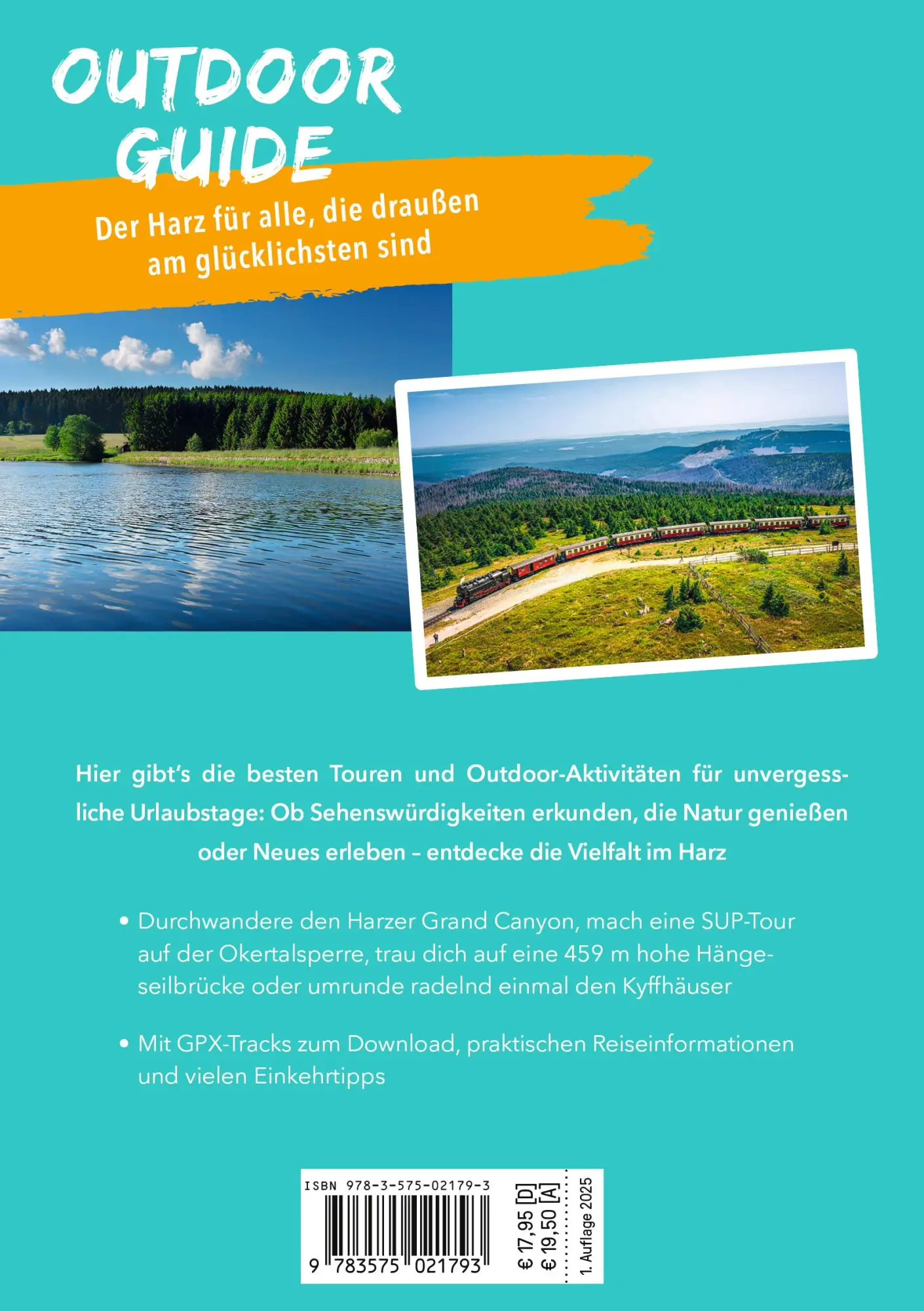 Rückseite: 9783575021793 | MARCO POLO OUTDOOR GUIDE Reiseführer Harz | Jana Zieseniß | Buch