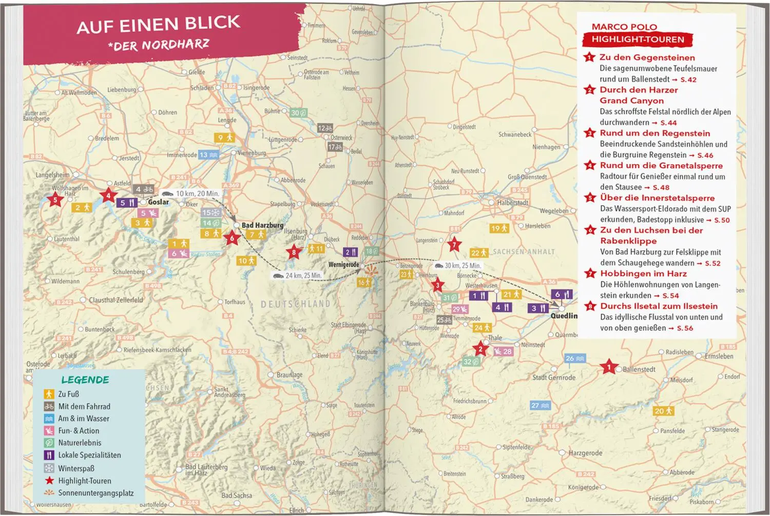 Bild: 9783575021793 | MARCO POLO OUTDOOR GUIDE Reiseführer Harz | Jana Zieseniß | Buch