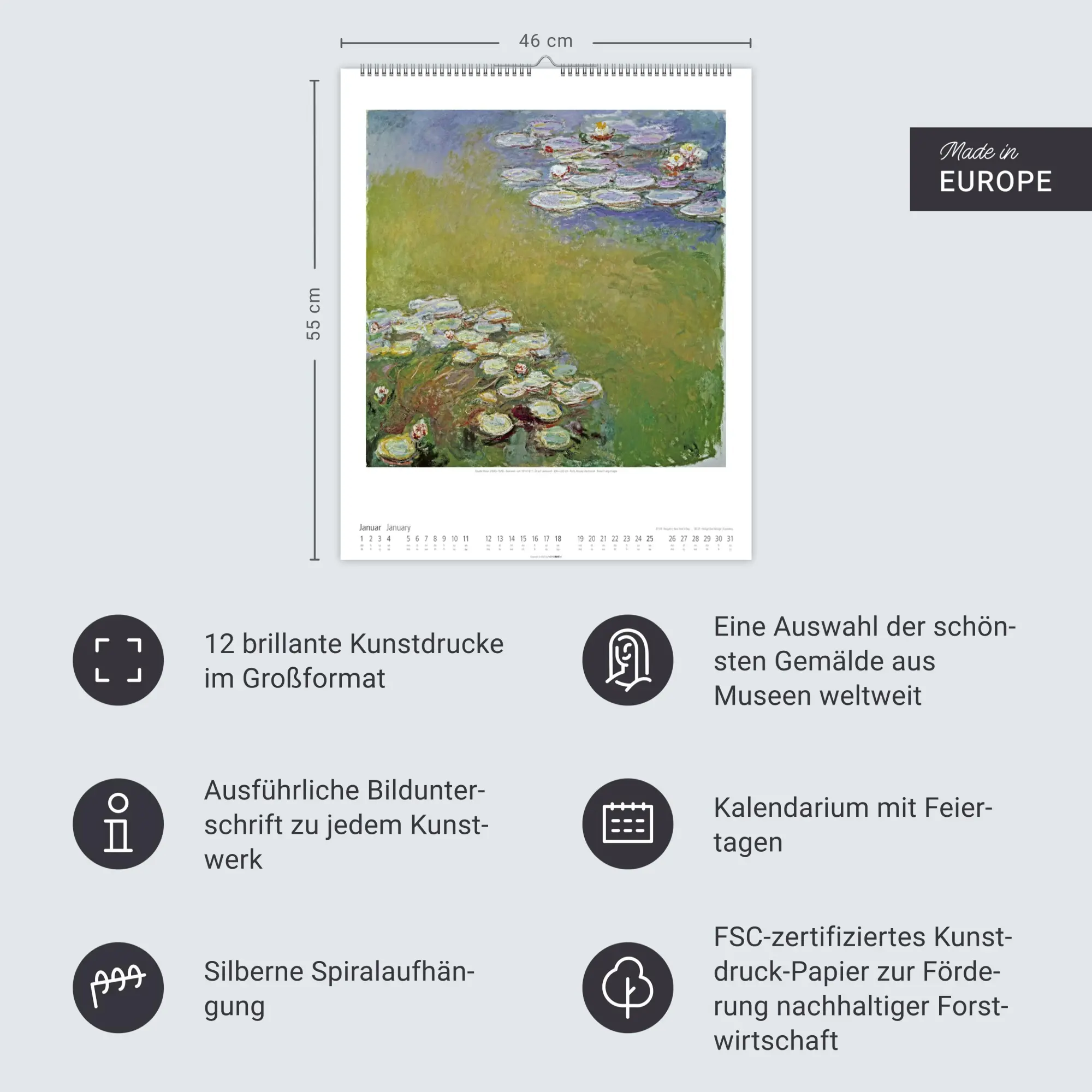 Bild: 9783839901793 | Claude Monet Im Garten Kalender 2026 | Claude Monet | Kalender | 14 S.