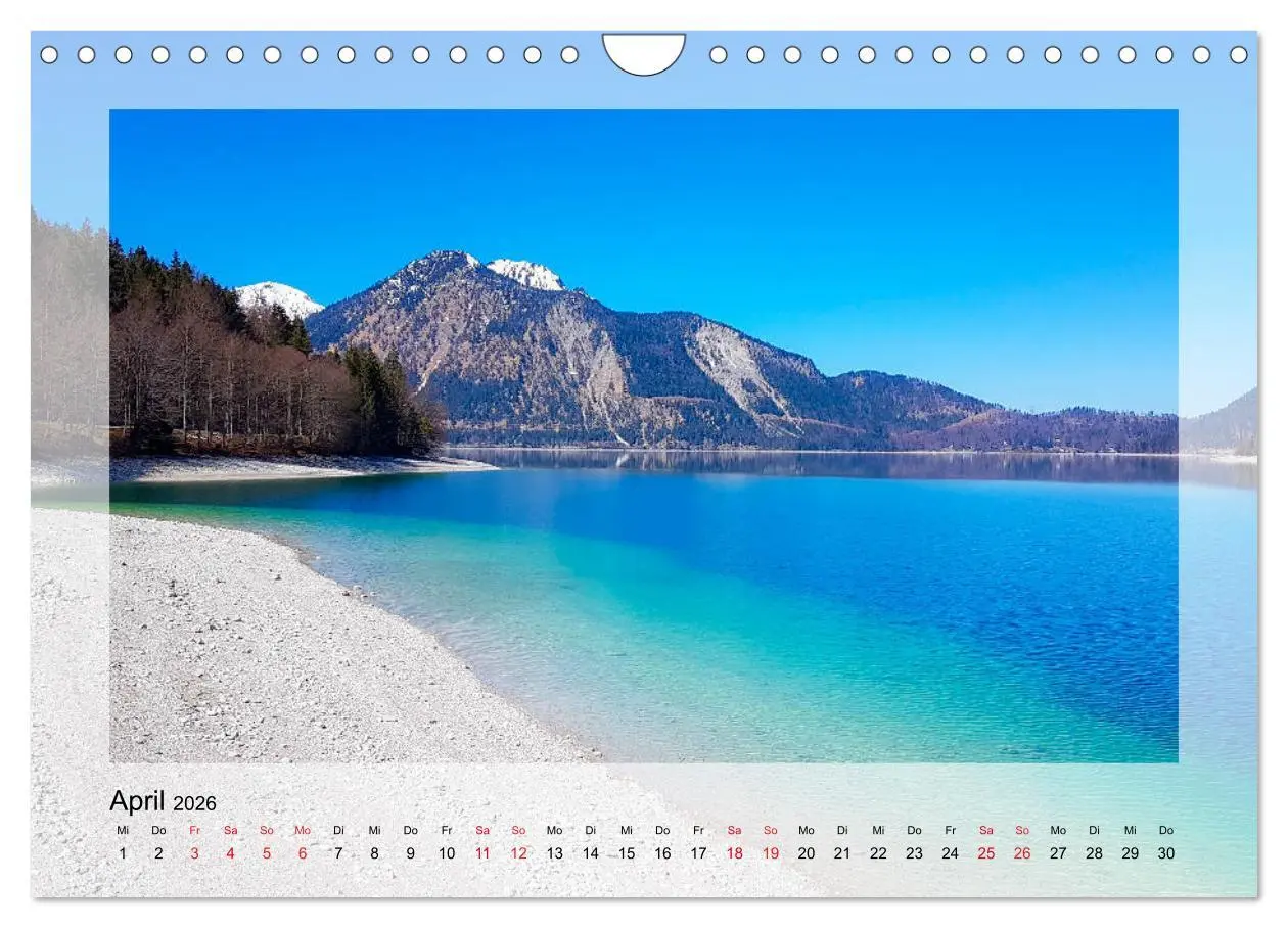 Bild: 9783457751893 | Walchensee (Wandkalender 2026 DIN A4 quer), CALVENDO Monatskalender