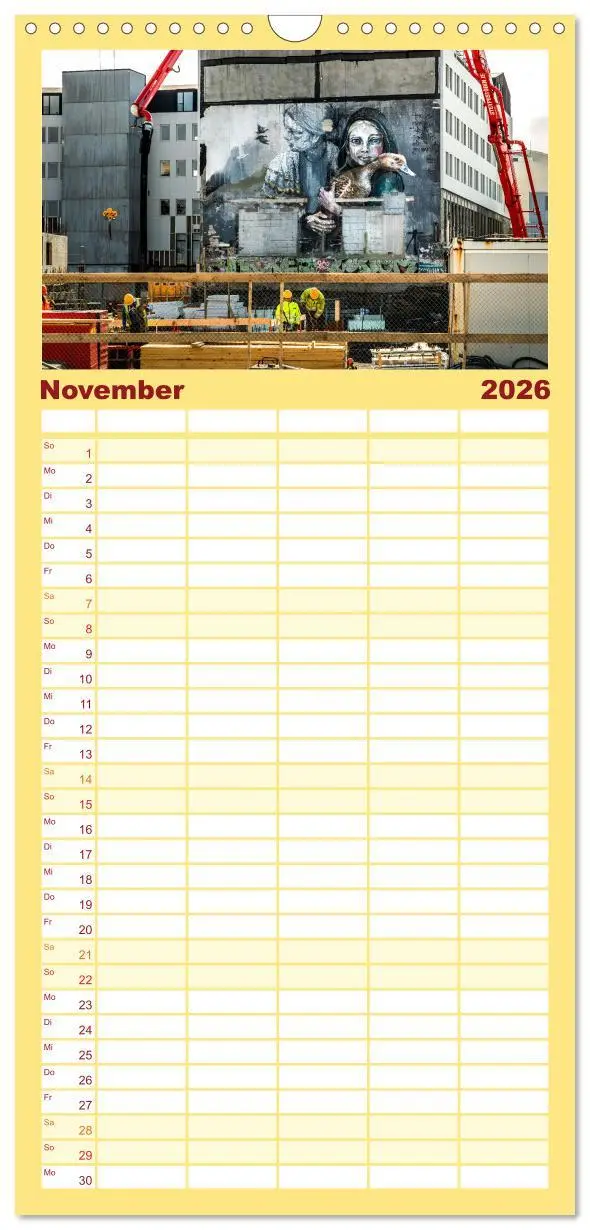 Bild: 9783516601893 | Familienplaner 2026 - Wände sprechen Bände mit 5 Spalten...