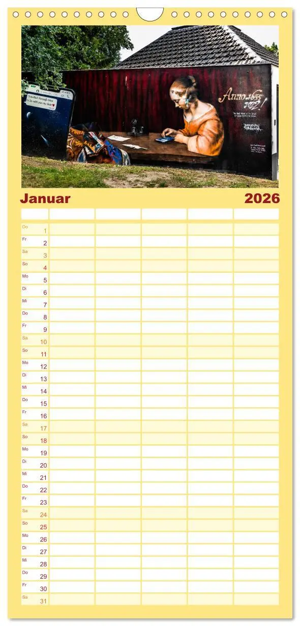 Bild: 9783516601893 | Familienplaner 2026 - Wände sprechen Bände mit 5 Spalten...