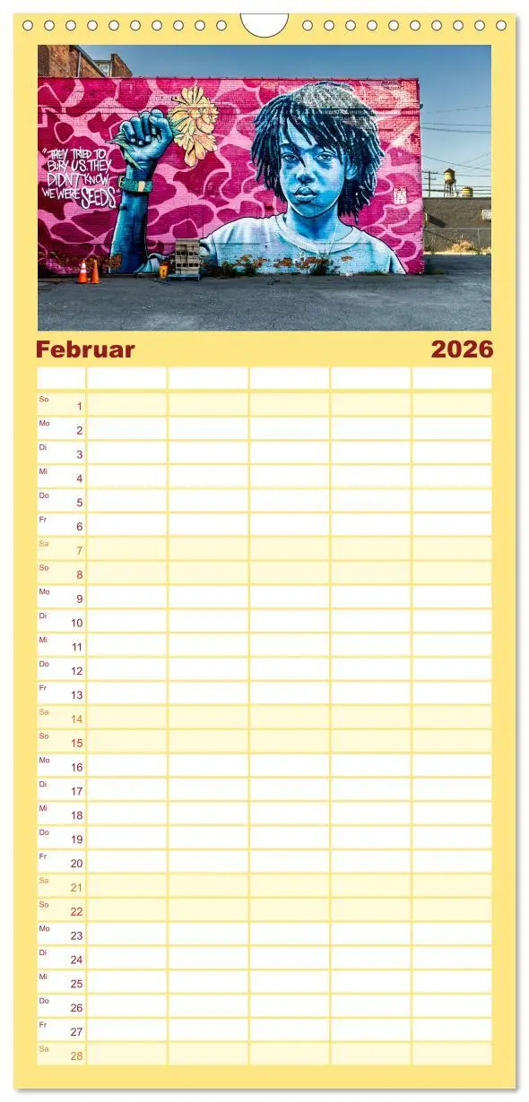 Bild: 9783516601893 | Familienplaner 2026 - Wände sprechen Bände mit 5 Spalten...